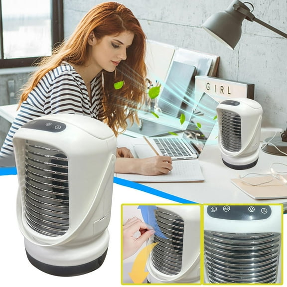 AZOON Evaporative Air Cooler,Portable Air Conditioner,Personal Cooling Fan for Bedroom,Desk Fans Small Quiet for Home Room Desktop Clearance