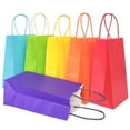 thumbnail image 1 of AZOWA Gift Bags Large Kraft Paper Bags with Handles (7.5 x 3.9 x 9.8 in, Assorted Color, 50 Pcs), 1 of 6