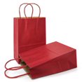 thumbnail image 1 of AZOWA Gift Bags Mini Small Kraft Paper Bags with Handles (4.7 x 2.4 x 6 in, Red, 12 Pcs), 1 of 7