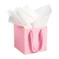 thumbnail image 1 of AZOWA Pink Square Gift Bags with Tissue - 6 Inch Paper Bags with Handles Birthday Party Favor Christmas Wedding Gift Box Flowers Decoration (10 PCS, 6x6x6 in), 1 of 6