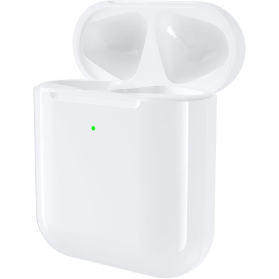 AZQYFDC for Compatible with 1st & 2nd Generation Airpod Charging Case, Wireless Airpod Replacement Case with Bluetooth Pairing Sync Button, Air Pods 1/2 Charging Cases Only, White, No Earbuds
