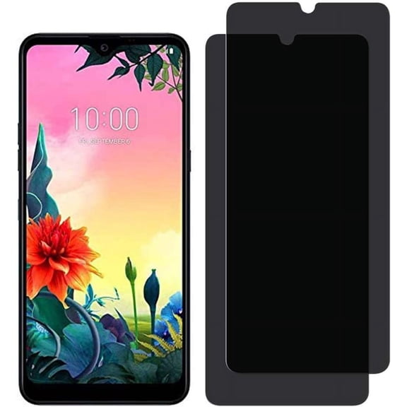 AZQYFDC for LG K51 Privacy Glass Screen Protector  [2 Pack] Anti-Spy Privacy Tempered Glass Screen Protector for LG K51 LM-K500 6.5" 2020 [Bubble Free] [Anti Scratch]