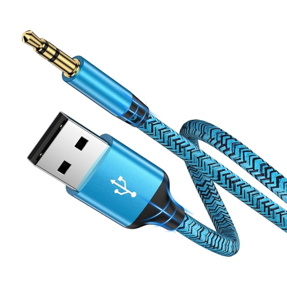 AZQYFDC for USB A to 3.5mm Audio Cable 3FT, USB A to 3.5mm Aux Cord Compatible with Laptop PC PS5/4, Windows 10/8.1/8/7/Vista/XP, Mac OS X, Linux, Google Chromebook, Windows Surface 3 Pro,