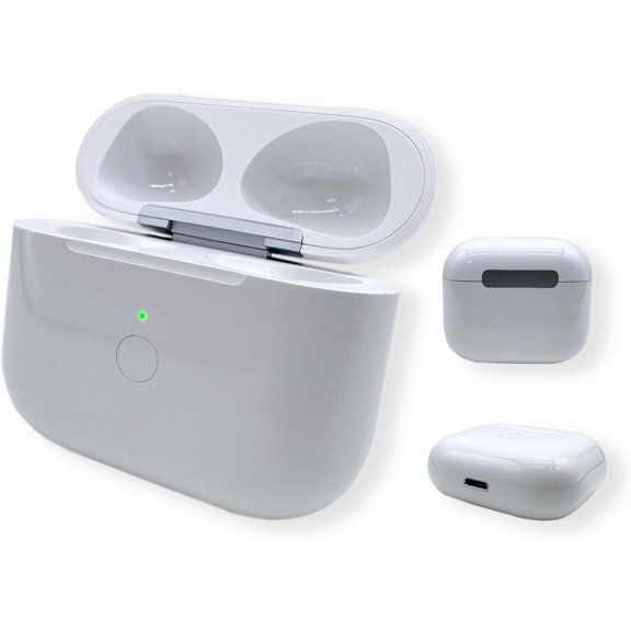 AZQYFDC for Wireless Charging Case Compatible with AirPod 3, Replacement Airpod 3 Gen Charging Case with Front Bluetooth Button for Pairing,Not Included Earbuds