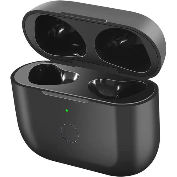 AZQYFDC for Wireless Charging Case Replacement Compatible with AirPod 3rd Generation, Air Pod 3 Charger Case with Bluetooth Pairing Sync Button Without Earbuds, Black