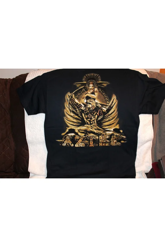 AZTEC WARRIOR WINGS AZTEC PRINCESS DARK BLUE T-SHIRT