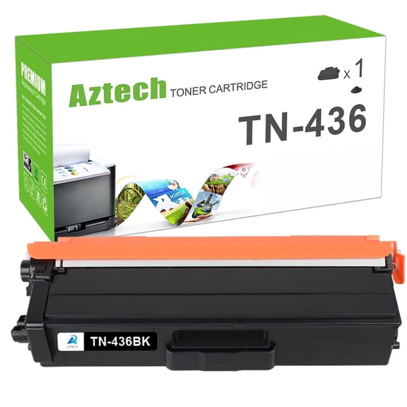 A AZTECH TN436 Toner Cartridge Compatible for Brother TN436 TN-436 TN 436 TN436 TN-436BK HL-L8360CDW L9310CDW MFC-L8900CDW L9570CDW Printer Ink (Black, 1 Pack)