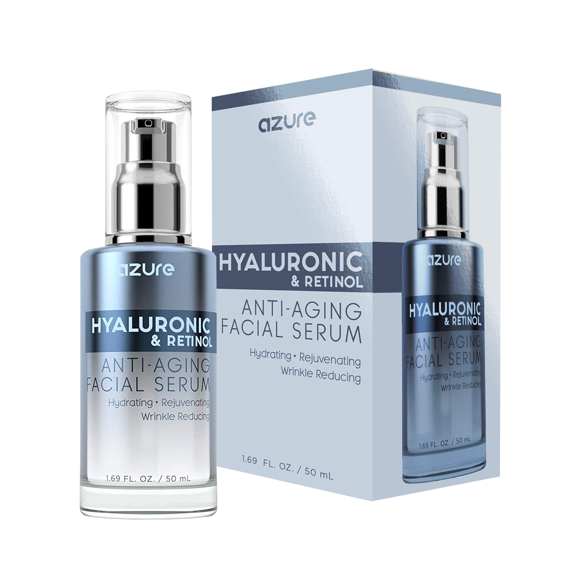 AZURE Hyaluronic & Retinol Anti Aging Serum Wrinkle Reducing, Skin