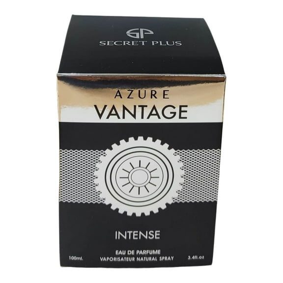AZURE VANTAGE INTENSE PERFUME SECRET PLUS 3.4 EAU DE PARFUM SPRAY FOR MEN