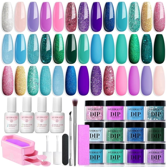 AZUREBEAUTY 31-Piece Dip Powder Nail Kit