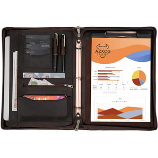 Portfolio Ring Binder with Expanded Document Bag, Business Organizer P –  epadfolios