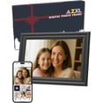 thumbnail image 1 of AZXL 10.1" WiFi Digital Picture Frame with Touchscreen, Auto-Rotate, Easy Photo Sharing via App, Black, 1 of 8