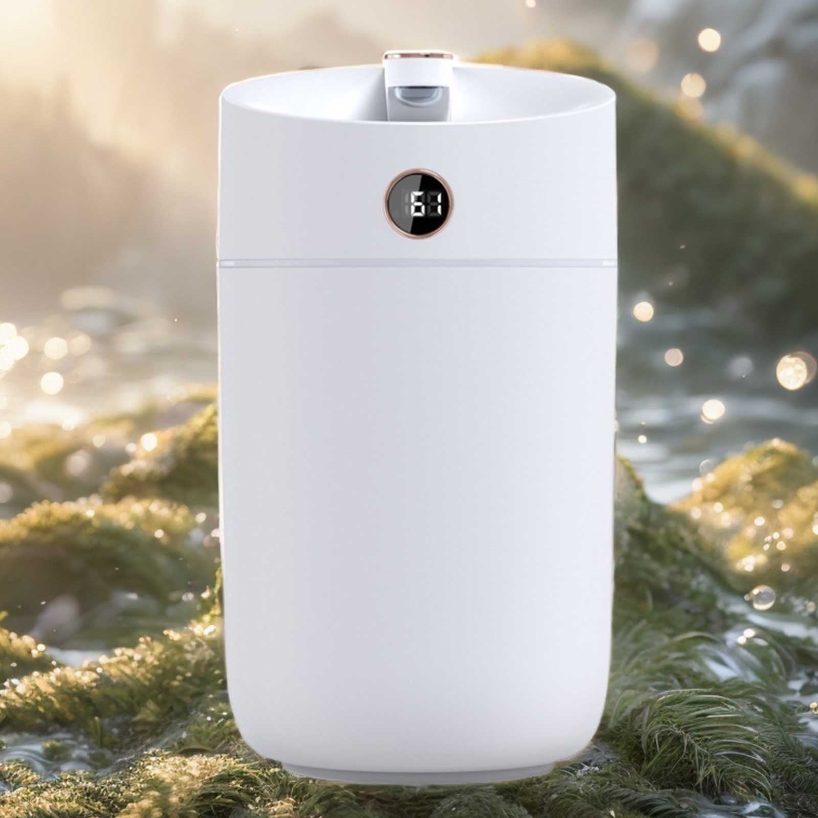 AZXY 1 Gallon Humidifier for Room Cool Mist,Evaporative Humidifiers,Air Humidifier for Bedroom Home Desk Car Plants with Light,Quiet Travel Personal Small Humidifiers for Bedroom Nightstand