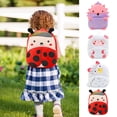 thumbnail image 1 of AZXY 10 Inch Cute Ladybug Compact Backpack, Soft Plush Cartoon Style Bag for Daily Travel & Casual Use, 1 of 6