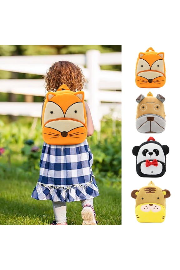 10 Inch Cute Panda Compact Backpack, Soft Plush Cartoon Style Bag for Daily Travel & Casual Use