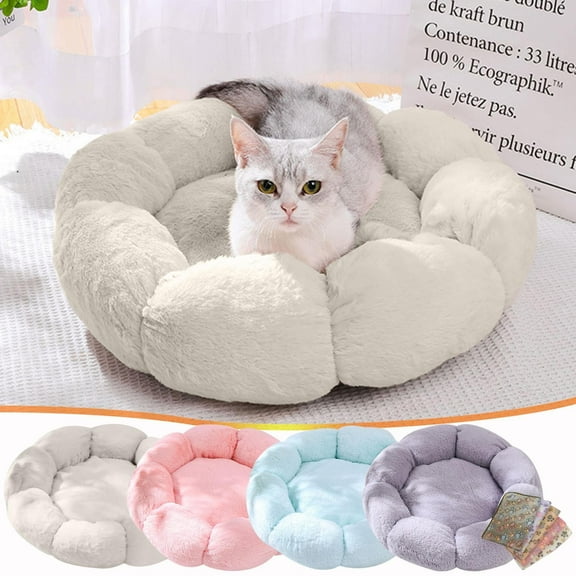 AZXY 15.75" Donut Dog Bed,Medium Dog Beds On Sale,Cat Beds for Indoor Cats Clearance,Indestructible Washable Chew Proof Comfort Cat Bed Small Crate