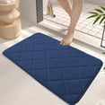 thumbnail image 1 of AZXY 16"x24" Bathroom Rugs Clearance,Memory Foam Bath Mat,Non Slip Bath Mat,Washable Absorbent Large Bathroom Rug Blue, 1 of 6