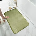 thumbnail image 1 of AZXY 16"x24" Bathroom Rugs Clearance,Memory Foam Bath Mat,Non Slip Bath Mat,Washable Absorbent Quick Drying Green Bathroom Rug, 1 of 6