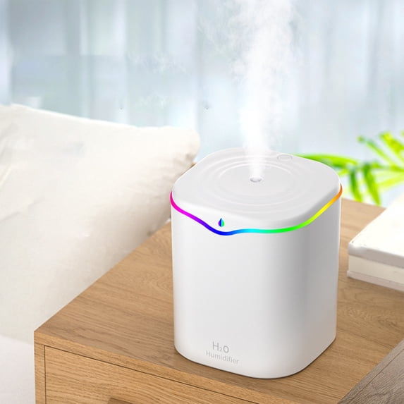 AZXY 2000ml Cool Mist Humidifiers,Air Humidifier for Home Plantsevaporative Humidifiers for Large Room Home Quiet,,Room Humidifier for Bedroom Car with Light Clearance