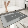 thumbnail image 1 of AZXY 2025 New Bathroom Rugs Clearance,Nonslip Bathmat Under $15,Non Slip Bathroom Mat,Washable Absorbent Quick Dry Bath Mat Gray, 1 of 8