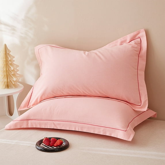 AZXY 2PC Pillowcases under $10,Cotton Pillowcases,Pillow Case for Hair and Skin Care, Breathable Machine Washable Removable Pillow Protector 18x29