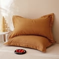 thumbnail image 1 of AZXY 2PC Pillowcases under $10,Cotton Pillowcases,Pillow Case for Hair and Skin Care, Breathable Machine Washable Removable Pillow Protector 18x29, 1 of 5