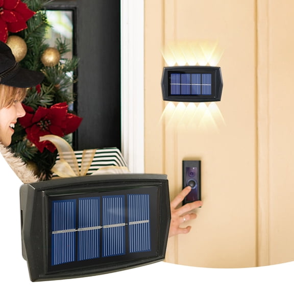 AZXY 2pc 10led Solar Lights Outdoor Waterproof,Solar Deck Lights,Solar Lights for Outside Fence Wall