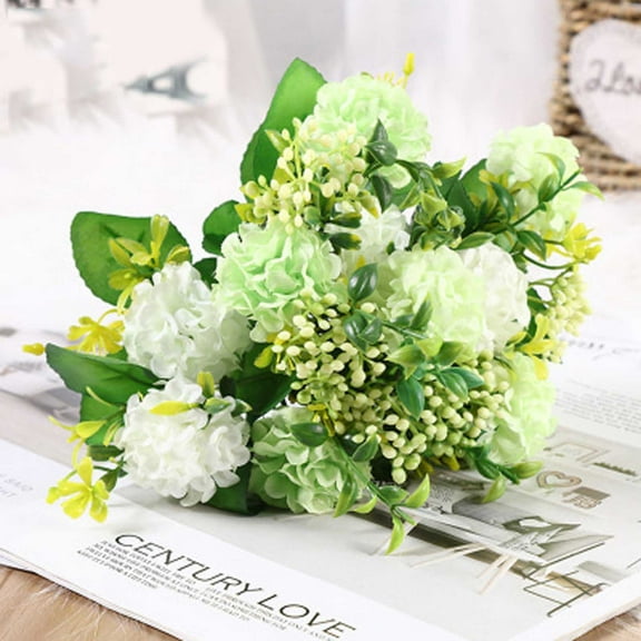 AZXY 2pc Artificial Flowers,Silk Flowers Clearance,Faux Flower Arrangements,White Artificial Flowers for Wedding Home Decoration