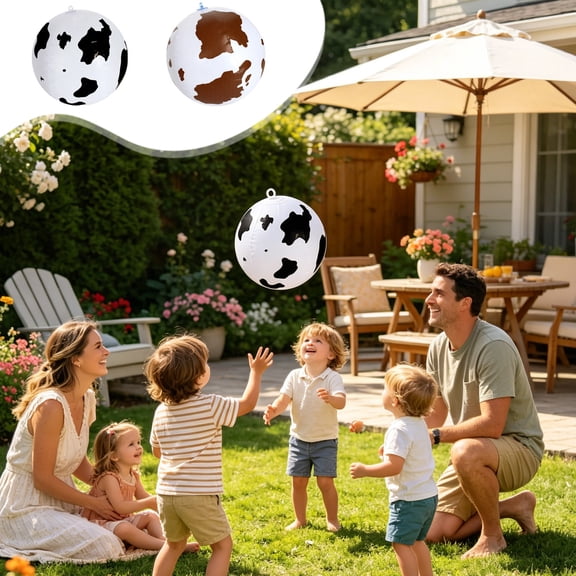 AZXY 3 Pack Small Inflatable Beach Balls, 8 Inch Brown Beach Balls Bulk, Mini Inflatable Pool Balls for Swimming Pool, Water Games, Water Sports Equipment, Summer Beach & Pool Party Decorations