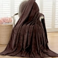 thumbnail image 1 of AZXY 30x40 Bed Blankets Clearance,Brown Throw Blanket,Soft Cozy Fuzzy Blanket,Throw Blankets Under $10 for Adults, 1 of 6