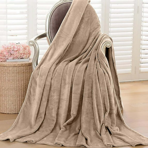 AZXY 30x40 Blankets for Beds,Brown Throw Blanket,Fleece Blankets Under $10,Soft Fuzzy Small Throw Blanket for Sofa Couch