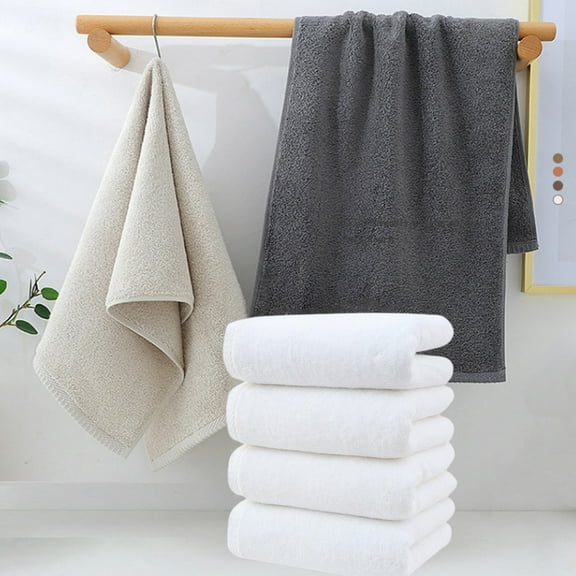 AZXY 4 Pcs Bath Towel Sets,Washcloth Set,Absorbent Quick Dry Face Towels Bathroom Sets Thick,Washcloths Bath