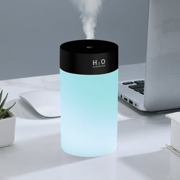 AZXY 400ml Cool Mist Humidifiers for Home,Small Humidifier for Plants,Evaporative Humidifiers for Large Room Home Silent,Air Humidifier for Bedroom Car with Light Under $20