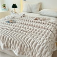 thumbnail image 1 of AZXY 40x60 Blankets and Throws Clearance,Blankets for Beds,Soft Fuzzy Blanket,Cozy White Throw Blanket for Sofa Couch Women, 1 of 6
