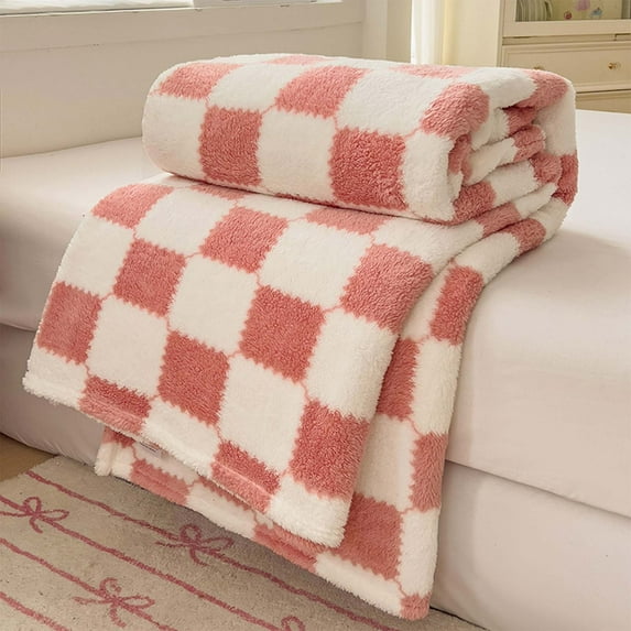 AZXY 40x60 Blankets for Beds,Fuzzy Throw Blanket,Throw Blankets Under $250 for Adults Kids,Fleece Soft Small Throw Blanket Pink