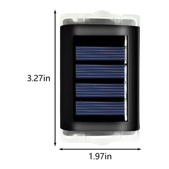 AZXY 4pc Solar Lights Outdoor Waterproof,Led Wall Light Outdoor,Solar Fence Lights