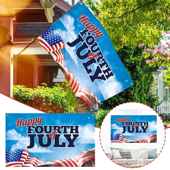 AZXY 4th of July Decorations Outdoor,American Flag,United States Flag,Patriotic Memorial Independence Day Decor,Independence Day Flag Party Decoration Hanging Flag Pendant