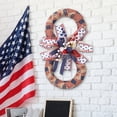thumbnail image 1 of AZXY 4th of July Wreaths for Front Door Patriotic Wreath,Red White and Blue American Flag Independence Day Wreaths,Fourth of July Memorial Day Decorations for Wall Door Decor, 1 of 5