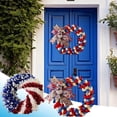 thumbnail image 1 of AZXY 4th of July Wreath,Patriotic Wreath,Independence Day Wreaths,Memorial Day Decorations, 1 of 4