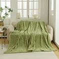 thumbnail image 1 of AZXY 50x80 Bed Blankets Clearance,Cooling Blankets Full Size,Fuzzy Soft Cozy Oversized Throw Blanket,Throw Blankets Under $10 for Adults Green, 1 of 8
