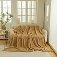 thumbnail image 1 of AZXY 50x80 Blankets for Beds,Fleece Blanket Throw,Soft Fuzzy Blanket,Cozy Blankets Under $25 Khaki, 1 of 7