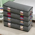thumbnail image 1 of AZXY 5pcs Underbed Blanket Storage Containers,Storage Bags for Clothes with Zipper,Closet Organizer Bins Fabric Folding,Stackable Blanket Containers for Large Blankets, 1 of 6