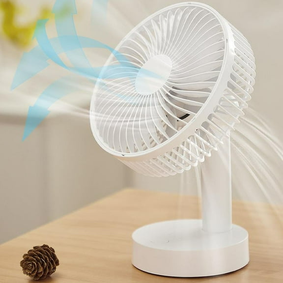 AZXY 6-Inch Desk Fan,Small Fans for Desk,Desktop Fan,Battery Small Quiet Personal Tabletop Fans for Bedroom Home