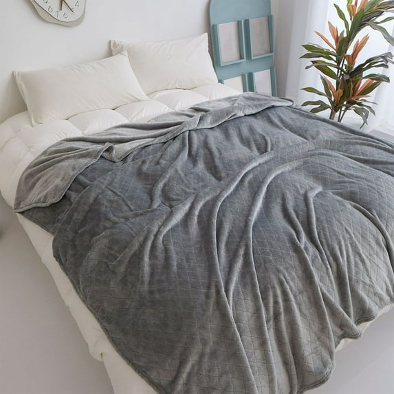 AZXY 60x80 Blankets for Beds,Blankets and Throws Clearance Queen,Fleece Blanket Throw,Soft Fuzzy Large Cozy Throw Blankets Clearance Gray