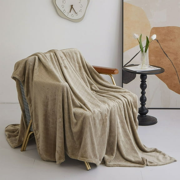 AZXY 60x80 Blankets for Beds King Size,Soft Throw Blankets for Couch,Soft Fuzzy Blanket,Brown Throw Blanket