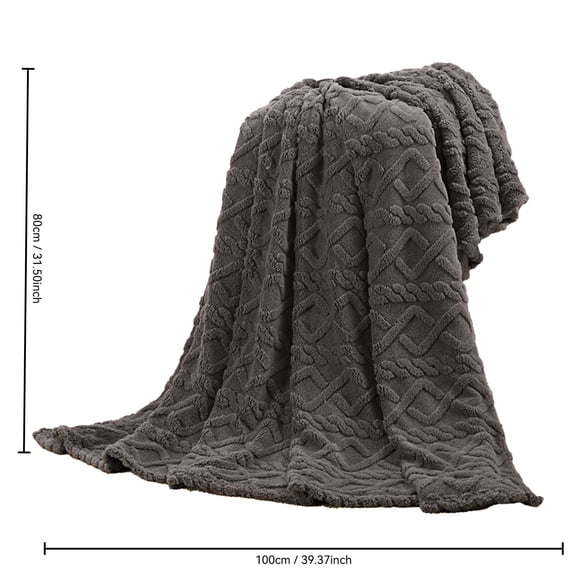AZXY 80x40 Bed Blankets Clearance,Fleece Blanket Twin,Throw Blankets Under $10 for Adults,Solid Warm Fuzzy Soft Cozy Oversized Throw Blanket Gray