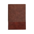 thumbnail image 1 of AZXY A5 Two-Tone Textured Steno Notebook, Casual Daily Record Notepad Notebook, Stripe Embossed Hard Cover for Back to Study, Commute, Business, Brown, 1 of 6