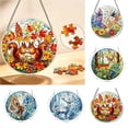 thumbnail image 1 of AZXY Acrylic Puzzle Suncatcher Window Hanging, 7.4 Inch Stained Glass Sun Catcher, Indoor Outdoor Garden Decor DIY Craft Gift for Women Mom, 1 of 7
