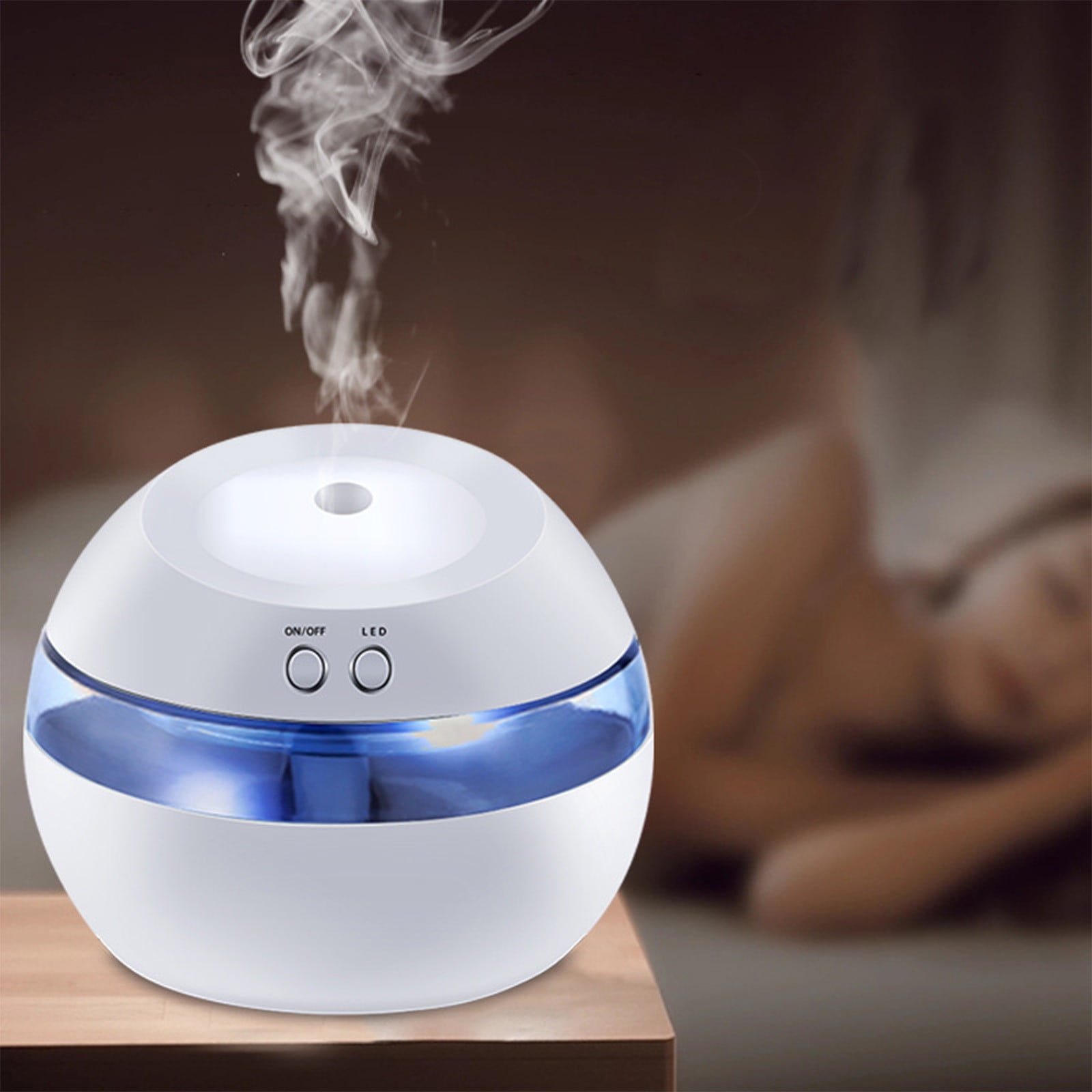 AZXY Air Purifier for Bedroom,Humidifier and Air Purifier in One,Usb Desktop Mini Room Air Purifiers for Smoke,Car Air Cleaners and Purifiers with Night Light 300ml