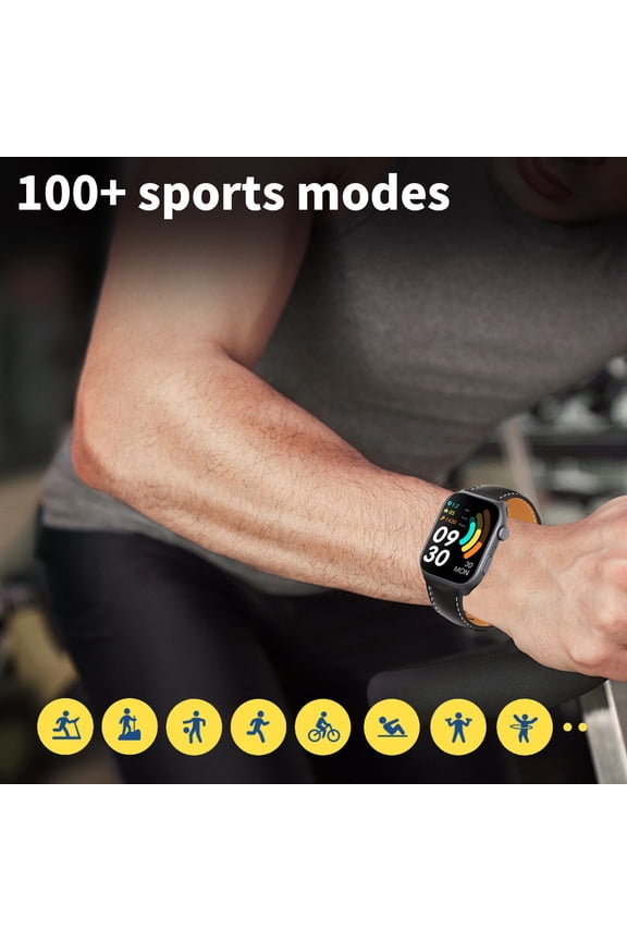 Android Smartwatch,Fitness Smart Watches,Bluetooth Smart Watch,Sports Touchscreen Health Fitness Trackers Smart Watch for Man Women Father'S Day Gifts and Mother'S Day Gifts,Brown